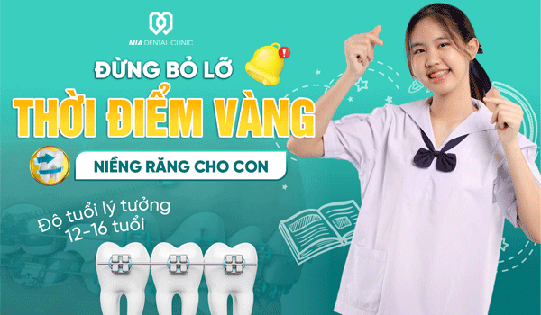 Độ tuổi lý tưởng niềng răng